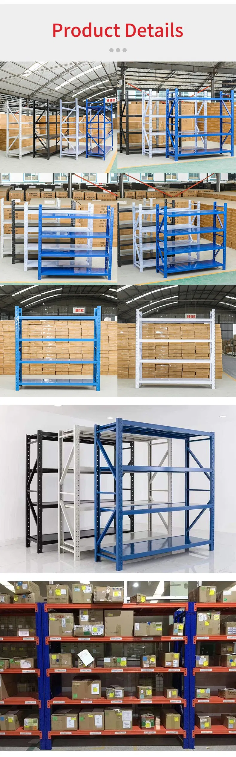 Heavy Duty Steel Pallet Rack with Durable Wire Mesh Decking