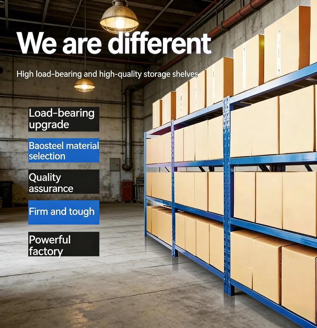 Narrow Aisle Warehouse Rack Slim Metal Rack Shelf