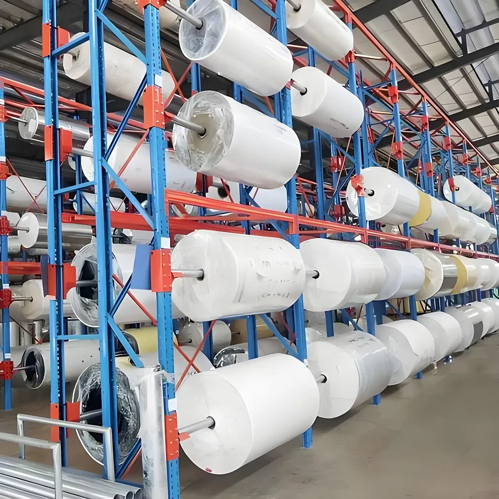 China Factory Heavy Duty Warehouse Storage Steel Cable Reel Rack