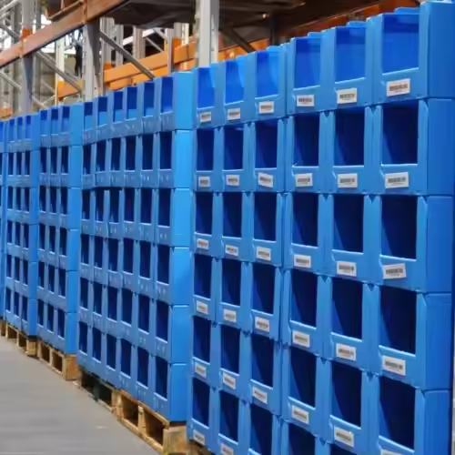 Heavy Duty Stackable Plastic Picking Bin PP Storage Picking Bins For Warehouse Order Picking
