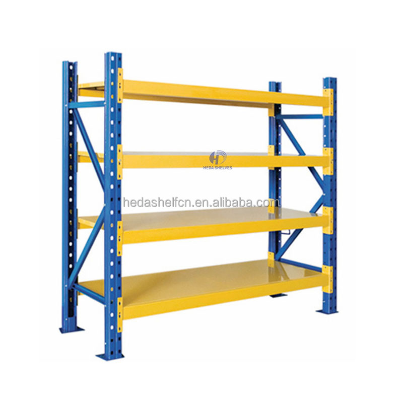 Wholesale Price Industrial Boltless Storage Rack 4 Tier Metal Shelving Units Warehouse Steel Heavy Duty Stacking Racks Shelves