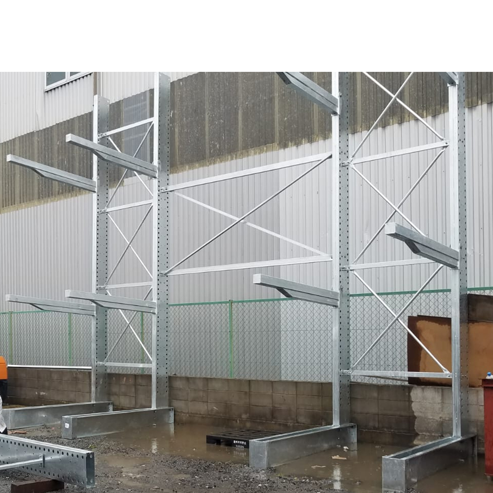 Outside Cantilever Car Racking Usage Hot Dipped Galvanized Industrial Warehouse Shleving Racks For Garage Storage