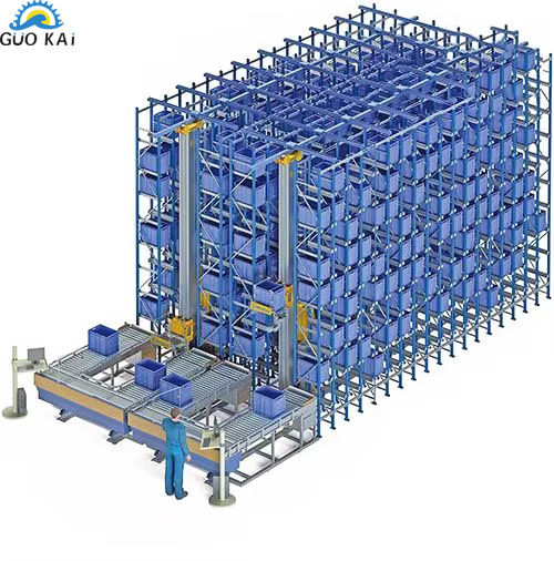 Multi Level Rack ASRS Warehouse Robot Storage Retrieval Picking System Asrs Racking System with Stacking Crane