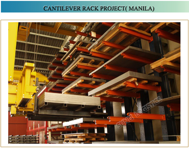 Heavy Duty Steel Q235/Carbon Steel CE L1200mm Max PVC Pipe Storage Cantilever Rack and Pallet Racking OEM Product