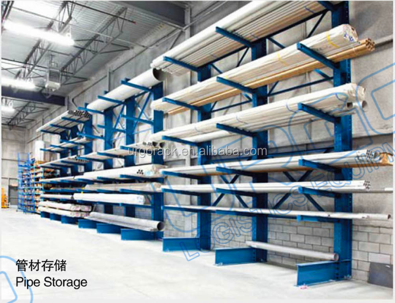 Industrial Steel Tube Storage Cantilever Rack Component Details