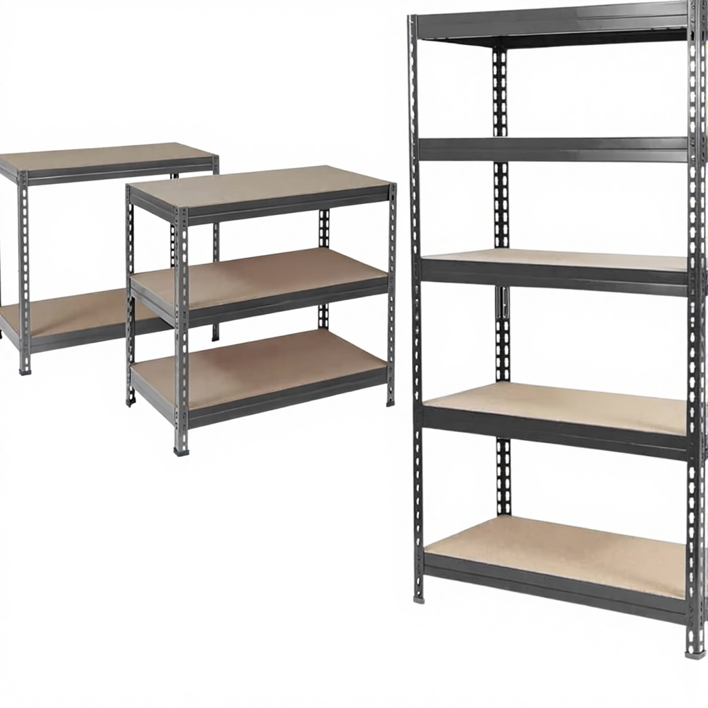 KSTARSHELF Heavy Duty Shelving Plug-in System 5-Layer Cellar Workbench Storage 1500 kg Load Capacity Quick Assembly