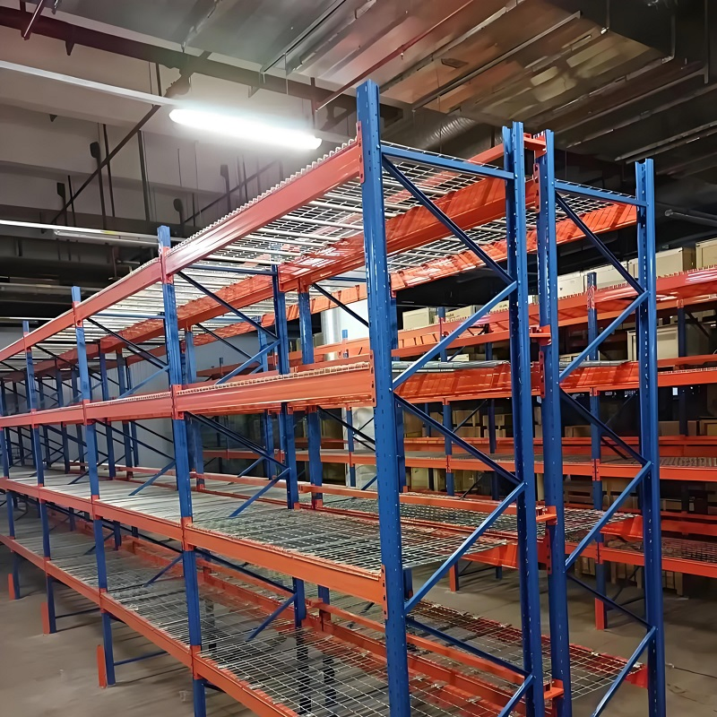 Fire Resistant Wire Mesh Deck Steel Rack Safety Compliant for Warehouse Storage