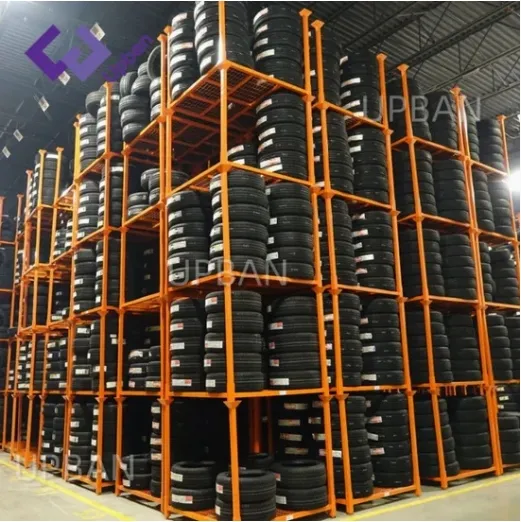 EU Type Foldable Steel Structure Tyre Rack Heavy Load Mesh Deck & Transport Pallet