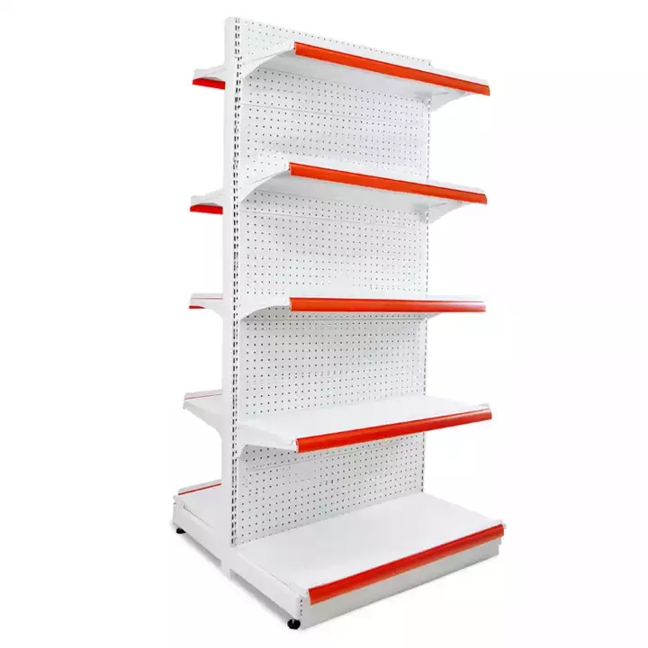 Heavy Duty Double-Sided Supermarket Rack Shelving Gravity Dispenser Roller Shelf for Freezer Drink Display