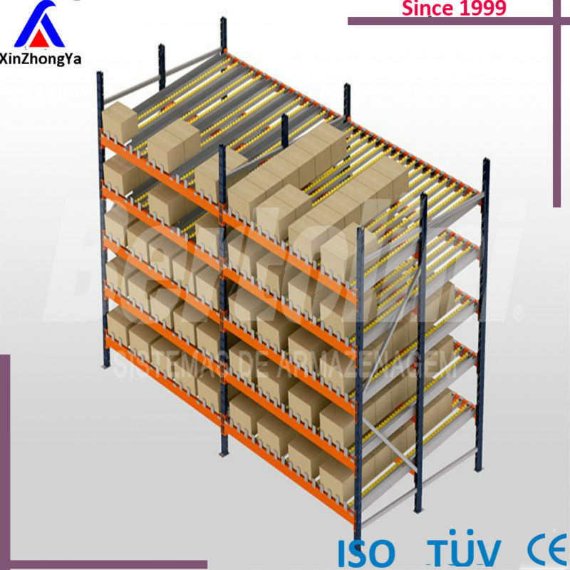Warehouse Gravity Flow Shelving for Carton Flow Racking Mobile Carton Storage Stand