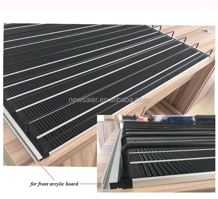 Gravity Feed Shelving for Beverage Cooler