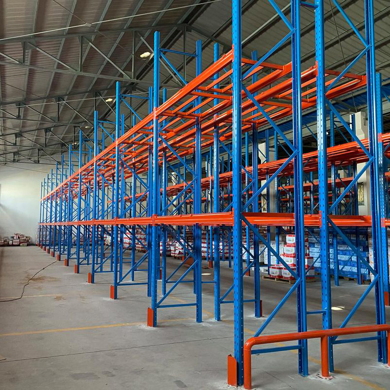 Cold Rolled Steel Heavy Duty Pallet Rack for Logistics Center and Factory Warehouse with Steel Mesh Decking