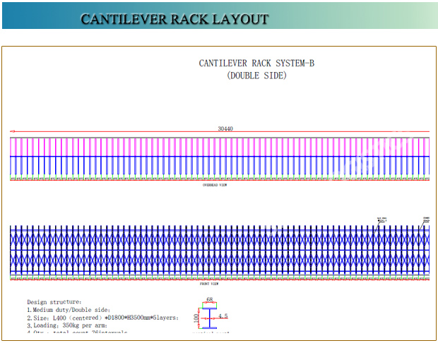 Heavy Duty Steel Q235/Carbon Steel CE L1200mm Max PVC Pipe Storage Cantilever Rack and Pallet Racking OEM Product