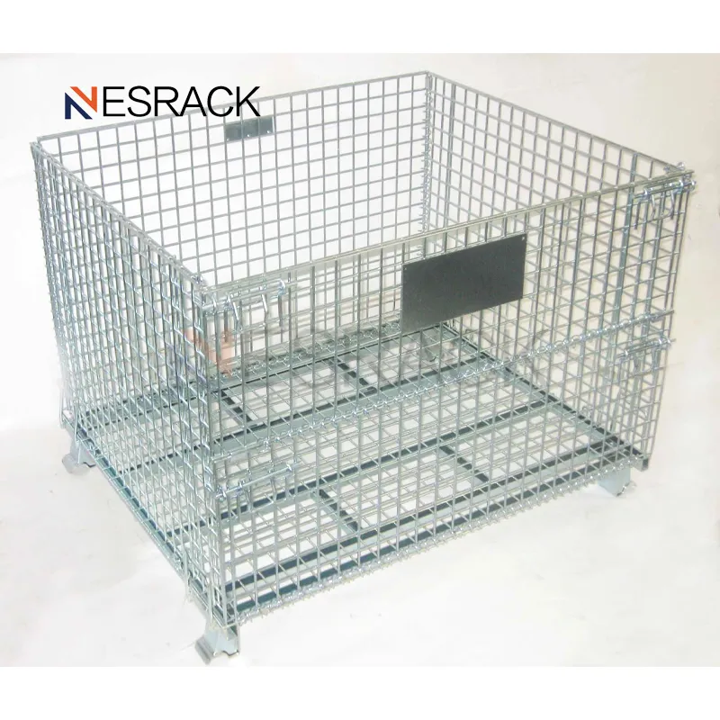 Heavy-Duty Galvanized Q235 Steel Wire Mesh Deck Warehouse Rack with Durable