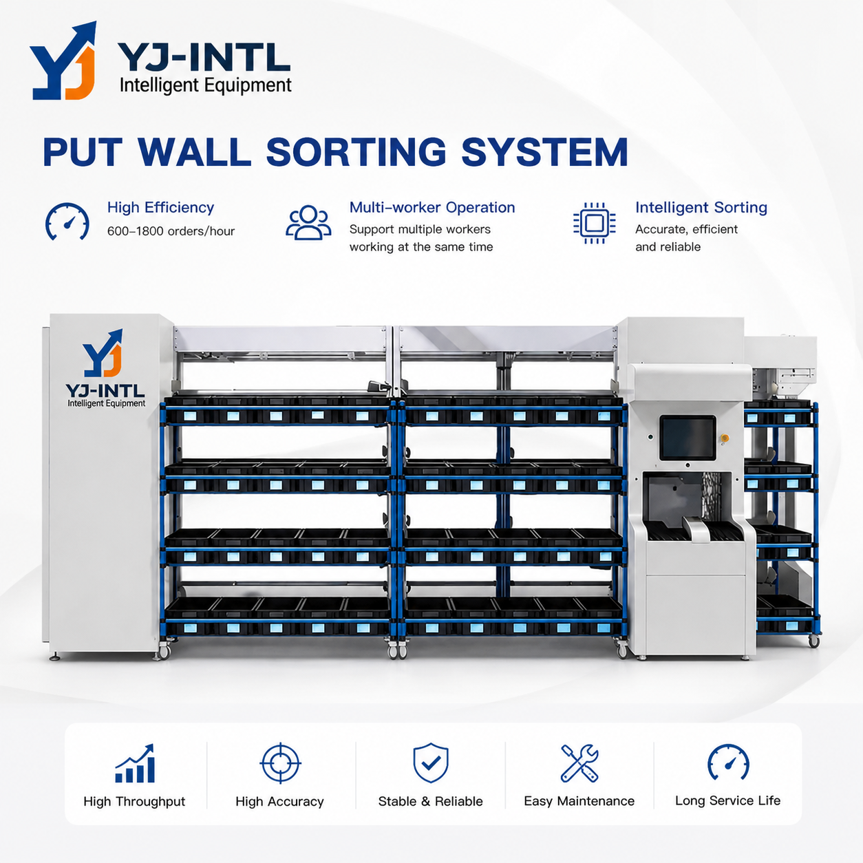 Customizable Chute 3D Sorting Wall Pick To Light Automated Warehouse Logistics Sorting Pick To Light