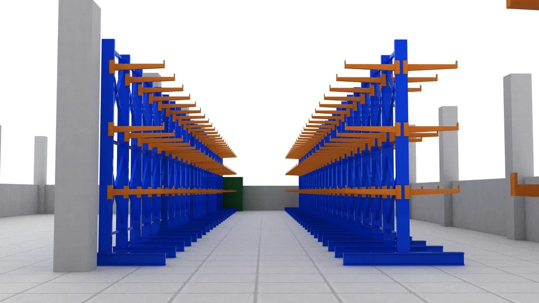Powder coating finish storage rack
