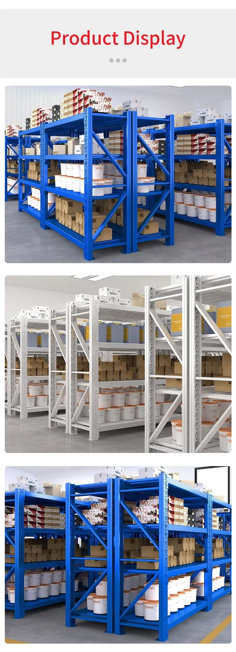 Heavy Duty Steel Pallet Rack with Durable Wire Mesh Decking