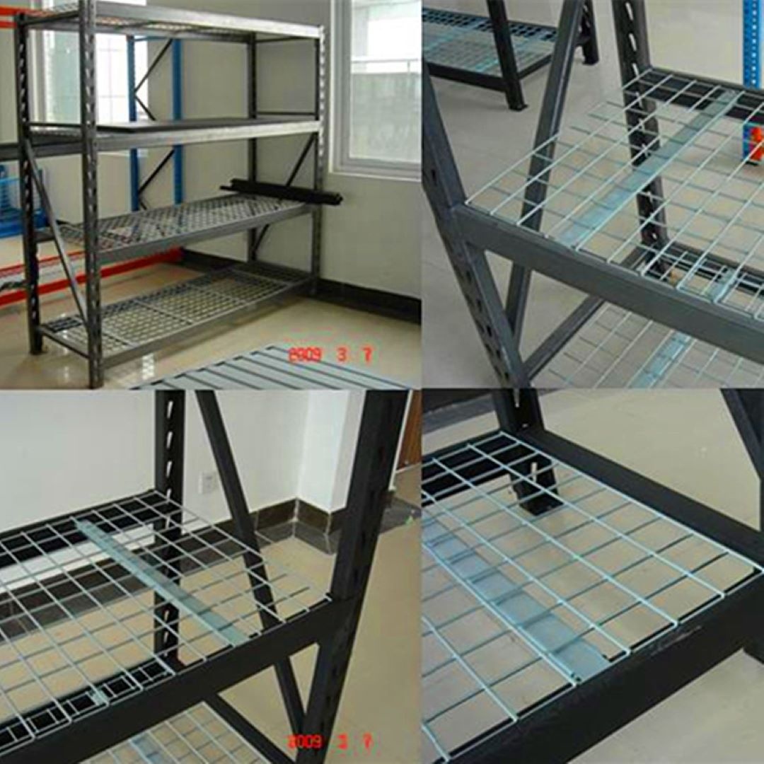 Industrial Heavy-Duty Black Warehouse Rack Storage Unit Cargo &amp; Storage Equipment