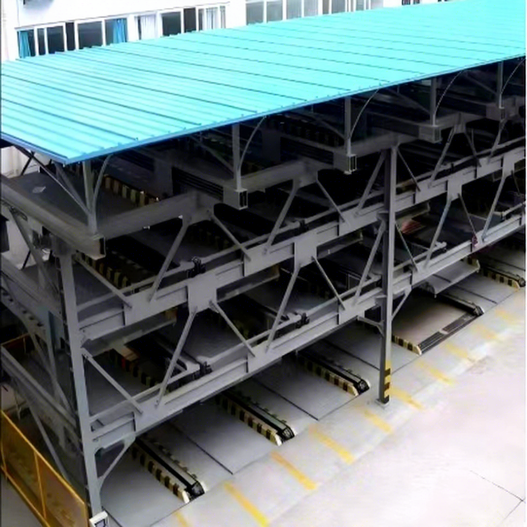 High Efficiency Modern Multi Level Steel Garage Automated Control System Anti Corrosion Space Saving Design