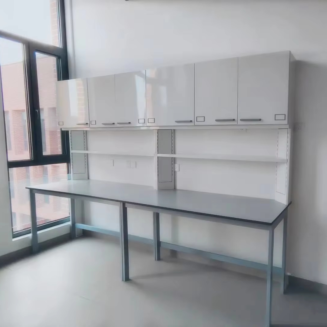 Modern Modular Lab Workbench Movable Shelf Rack Cupboard Stainless Steel Construction Water Sink Accessory Easy Installation