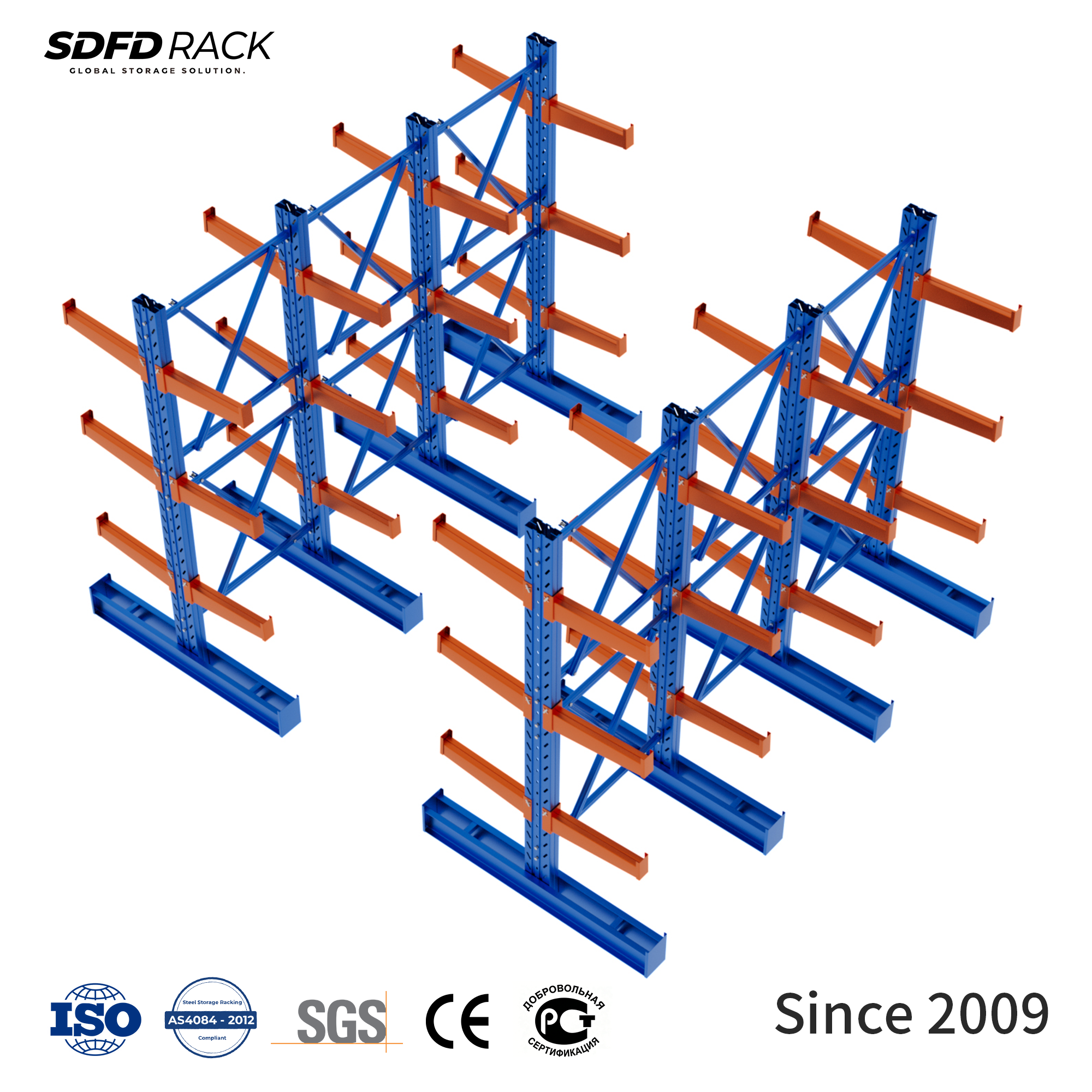 Wholesale Durable Heavy Duty Cantilever Rack High Capacity Cantilever Racking System Warehouse Steel Bar Stock Storage Solution