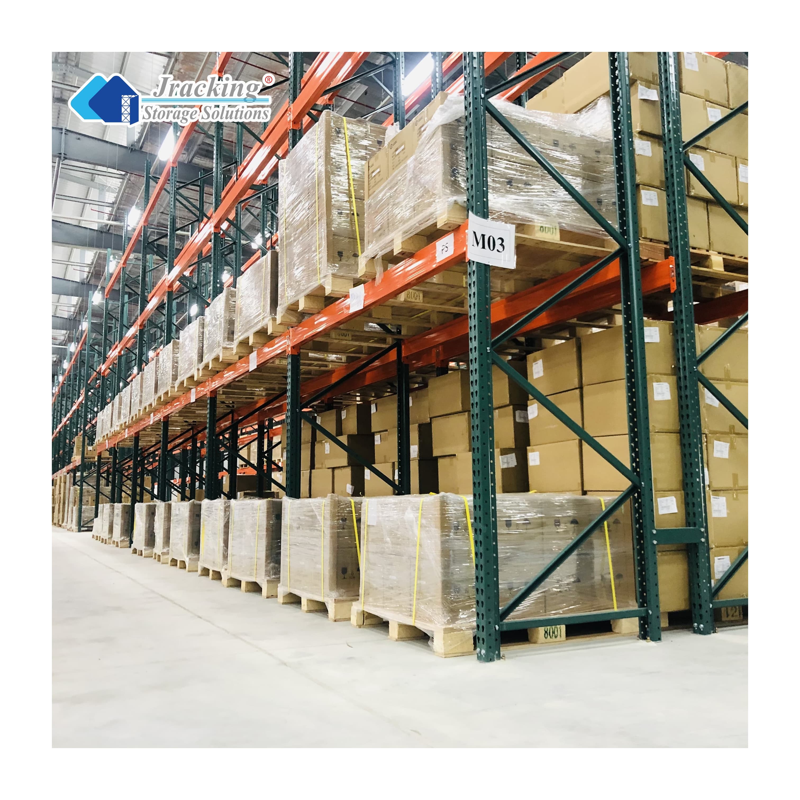 Jracking US Standard Warehouse Shelving Storage Racks Heavy Duty Pallets Racking System For Logistics Industry