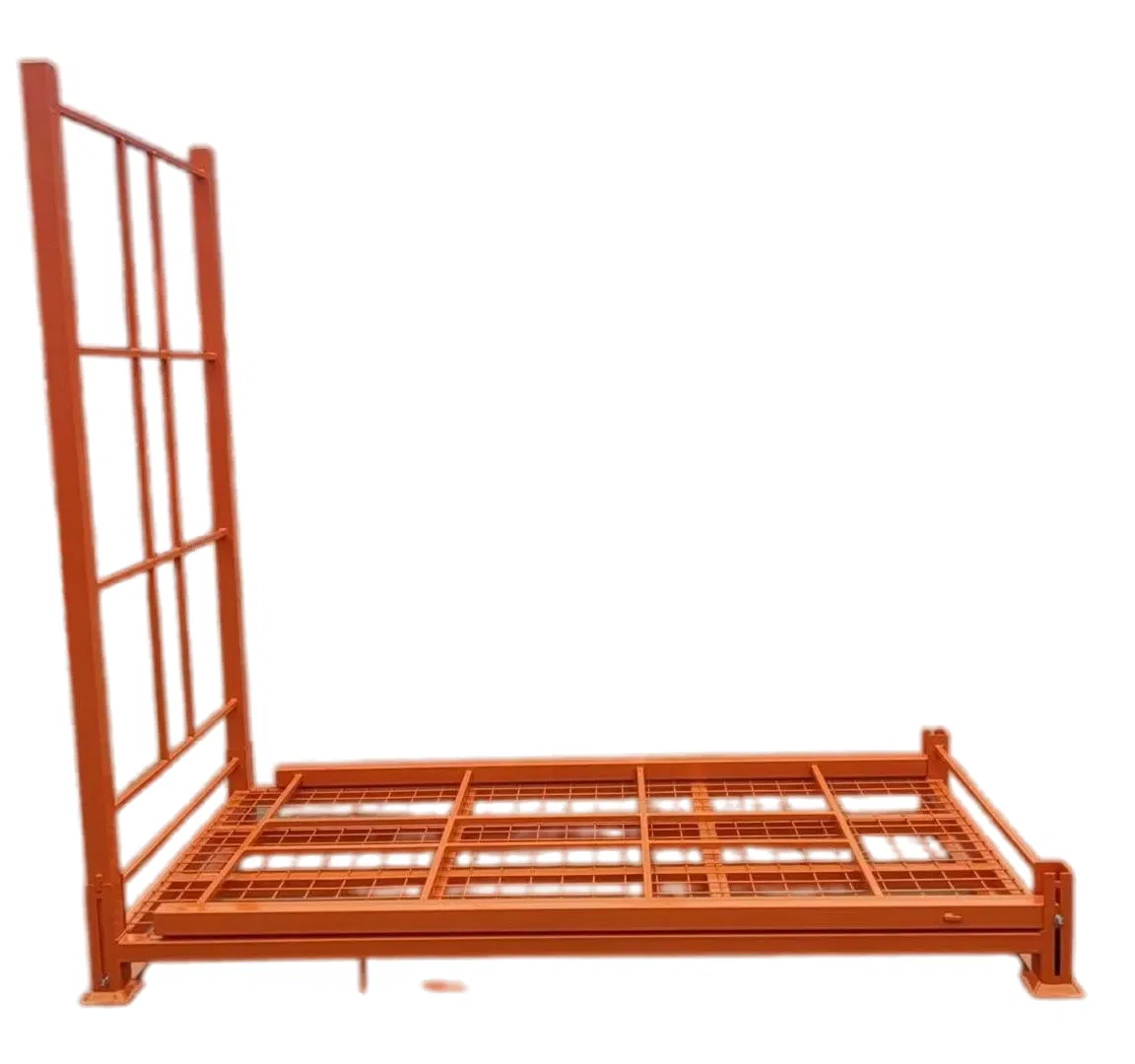 EU Type Foldable Steel Structure Tyre Rack Heavy Load Mesh Deck &amp; Transport Pallet