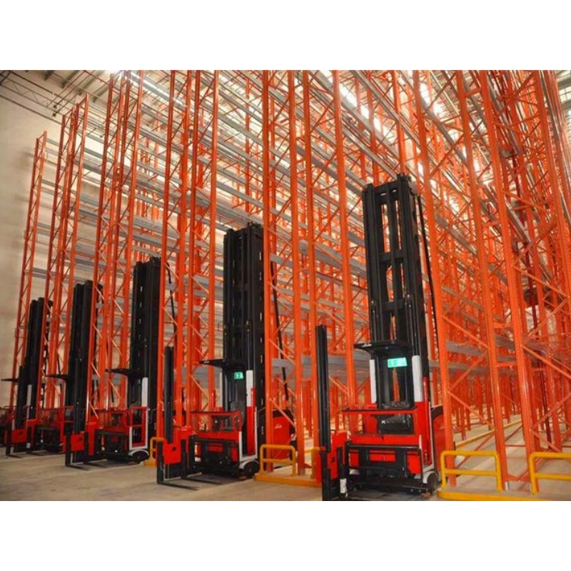 Protection Narrow Aisle Shelf Warehouse Storage Iron Heavy Duty Pallet Rack