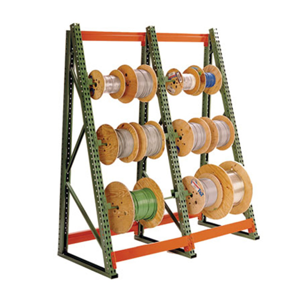 Warehouse Wire Cable Reel Rack Heavy Duty Wire Roll Organizer Wire Reel Rack