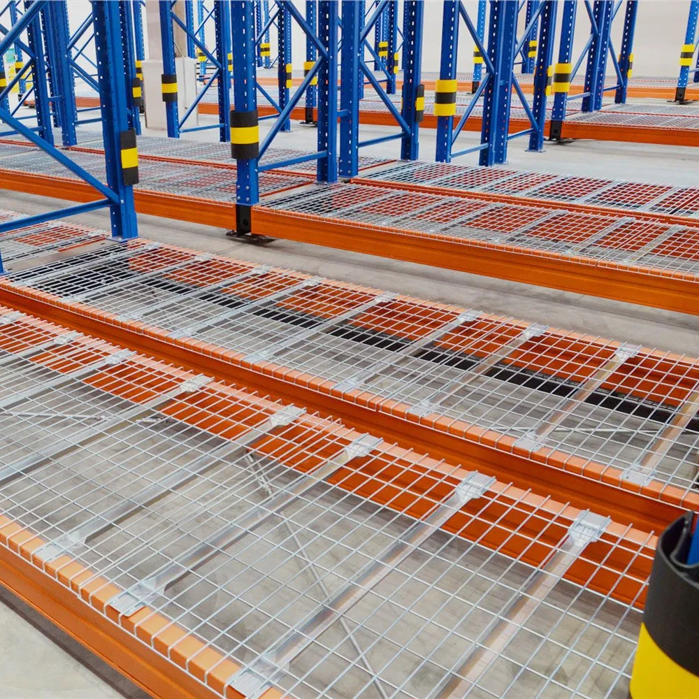 Storage Rack Heavy Duty Reinforce Wire Mesh Decking Shelves Industrial Metal Steel Storage Pallet Rack