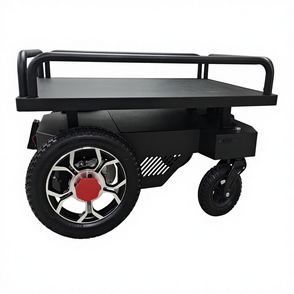 Low Maintenance Cost Efficiency Improvement Electric Multi-Functional Trolley Following Robot for Warehouse Picking