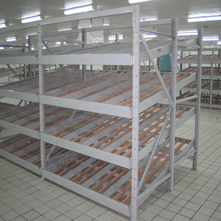 Warehouse Storage High Efficiency Roller Gravity Carton Flow Rack Flow Shelving