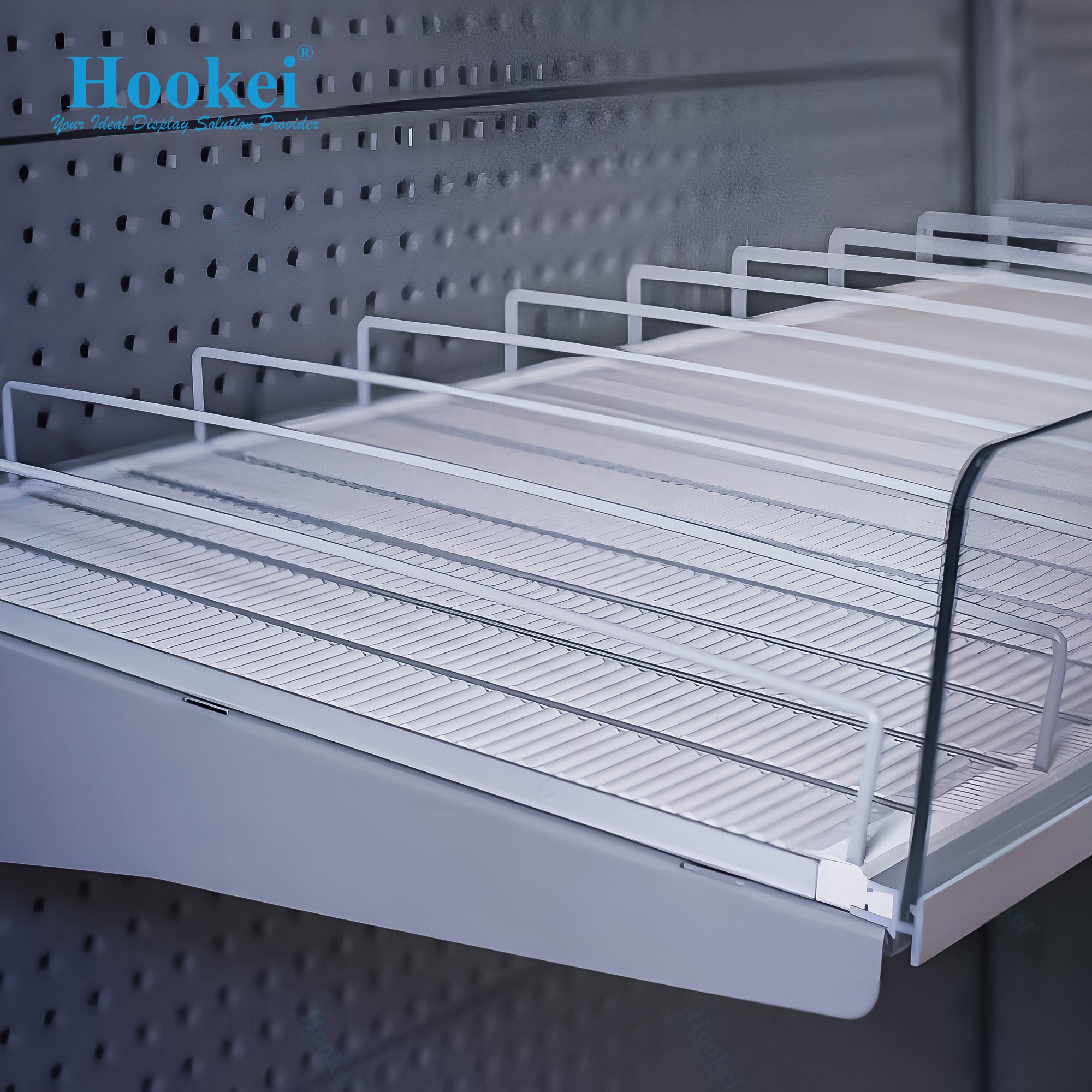 Gravity Shelving Flexible Gravity Roller Track Beverage Cooler Glides Roller Shelf for Supermarket Shelves