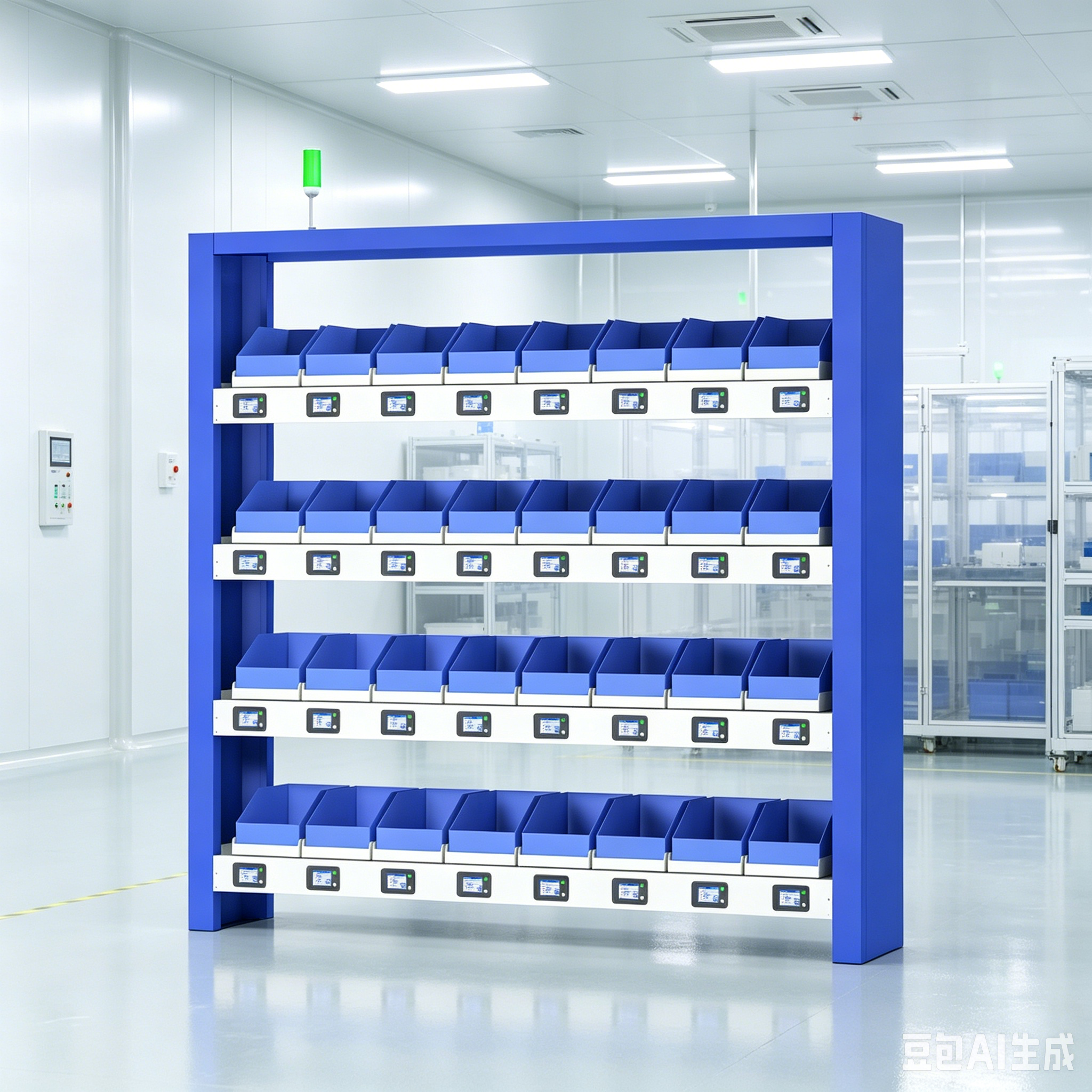 Ouluda AD-ZNHJ-32 Storage Locations Intelligent Metal Warehouse Unmanned Weighing Counting Storage Shelves Line Edge Consumables