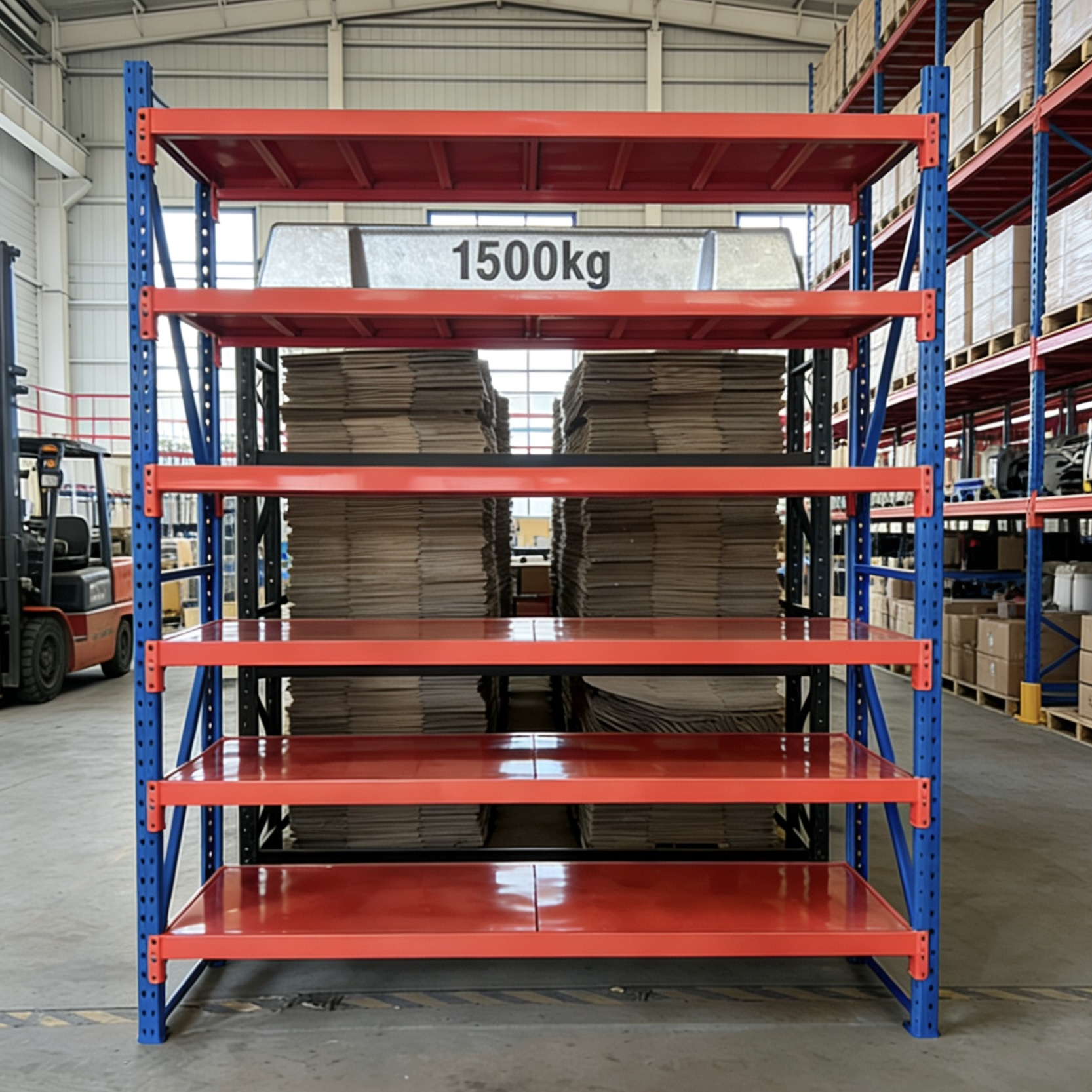 Heavy-Duty Durable Steel 3 Layer Industrial Pallet Racks Adjustable Bolt Structure Powder Coated Corrosion Protection Warehouse