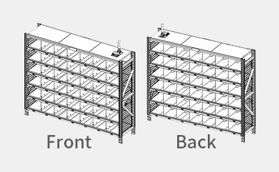 Rack type double sides DAS Wall