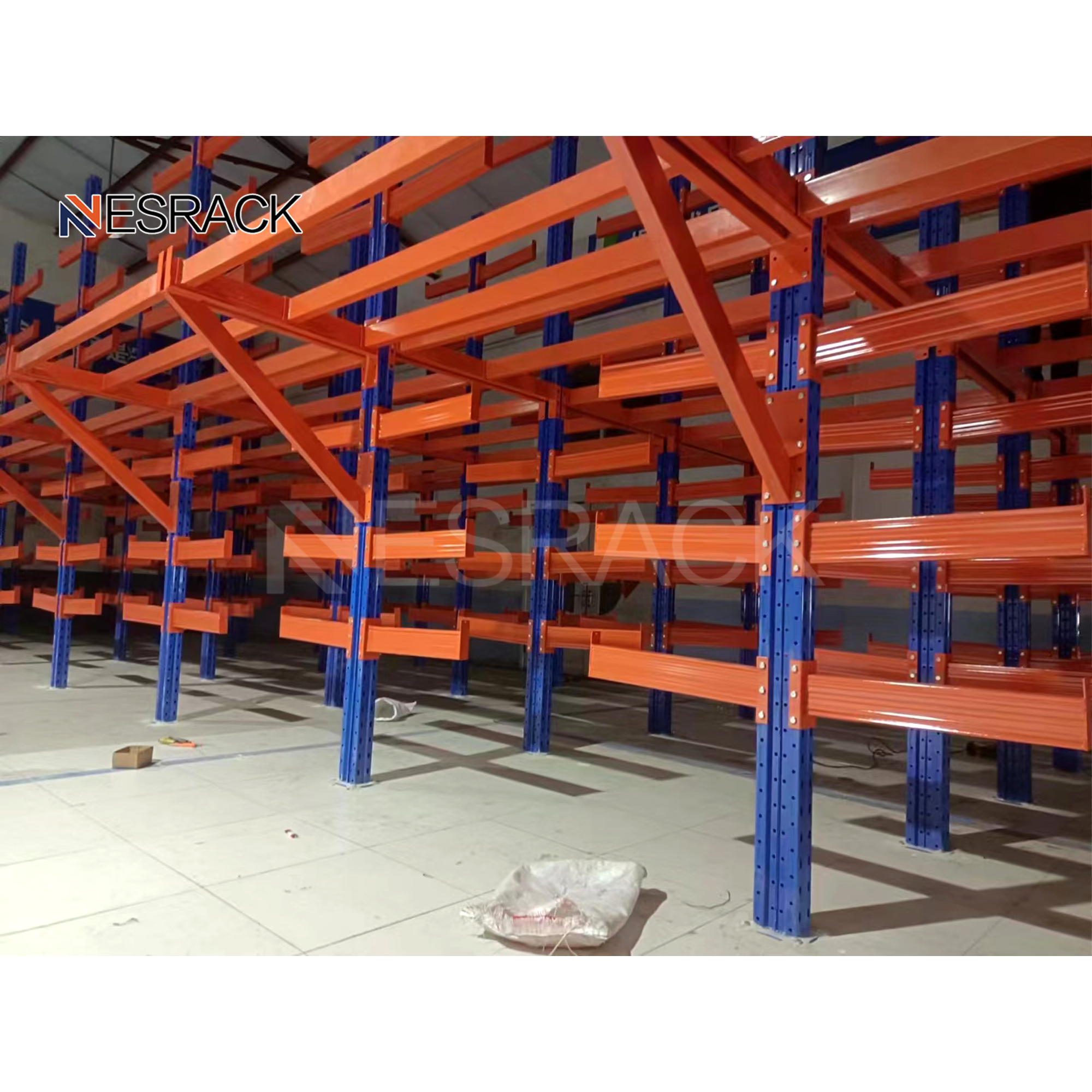NESRACK Best Price Structural Cantilever Racking For Timber Storage Warehouse Rack For Sale
