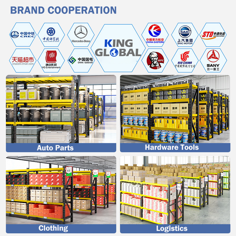 4 Layer Steel Heavy Duty Selective Shelves Warehouse Storage Racking System 100kg/layer Load Capacity Corrosion Protection