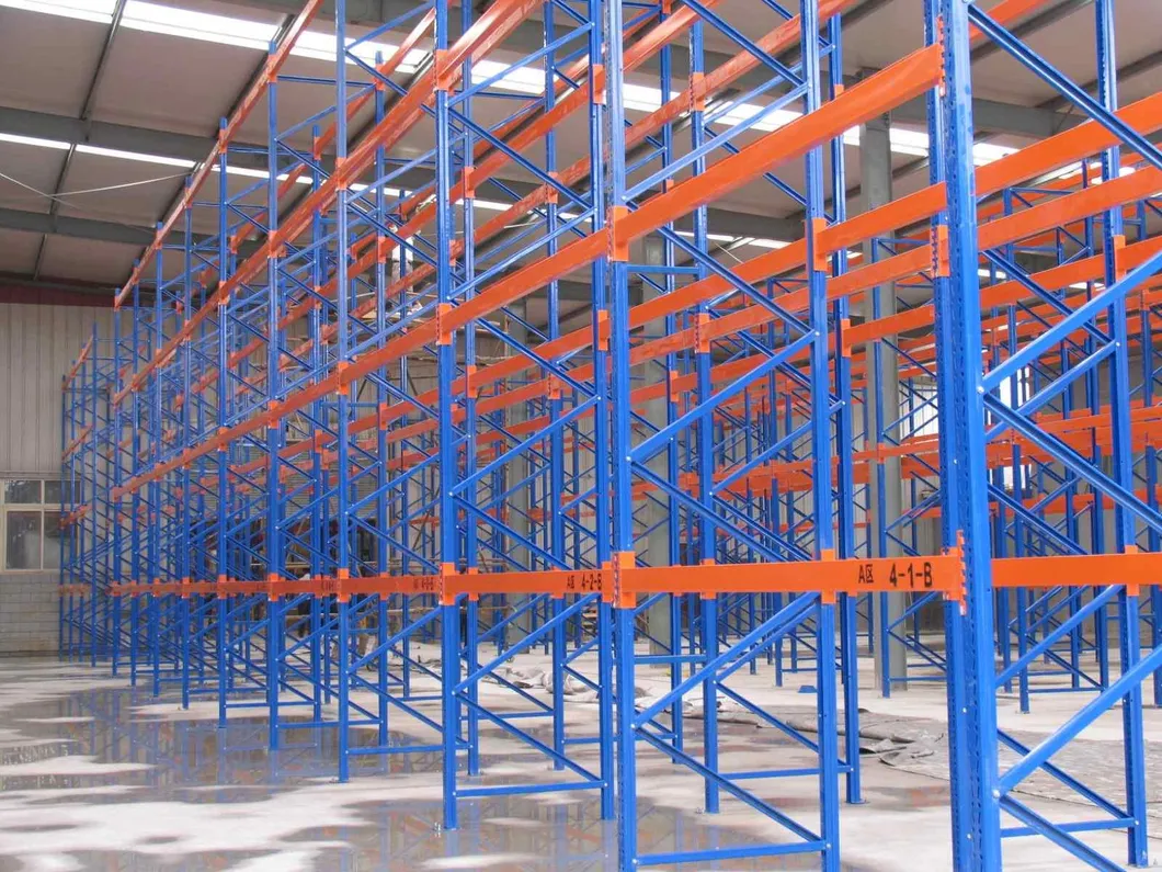 High Density Stable High Capacity Steel Metal Pallet Rack Storage Steel Rack with Wire Mesh Decking