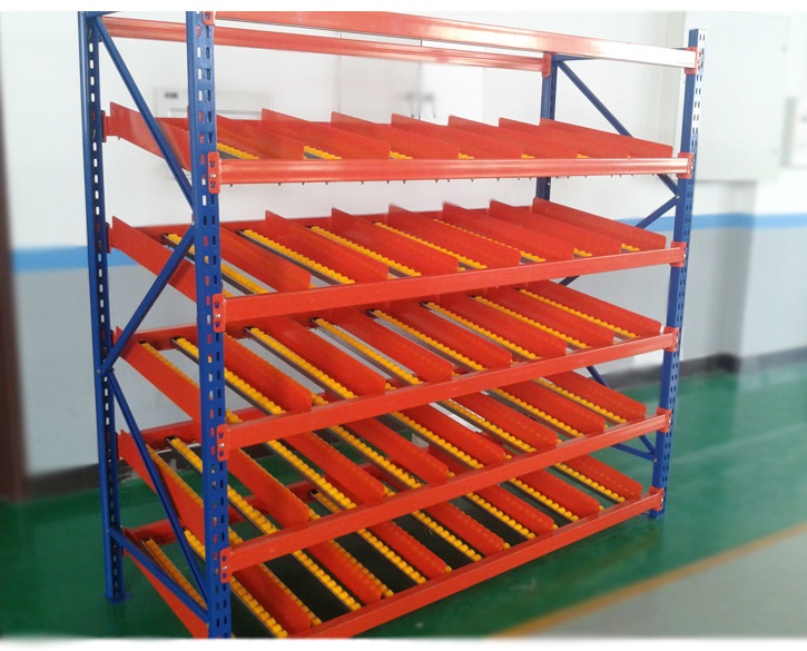 Warehouse Gravity Flow Shelving for Carton Flow Racking Mobile Carton Storage Stand