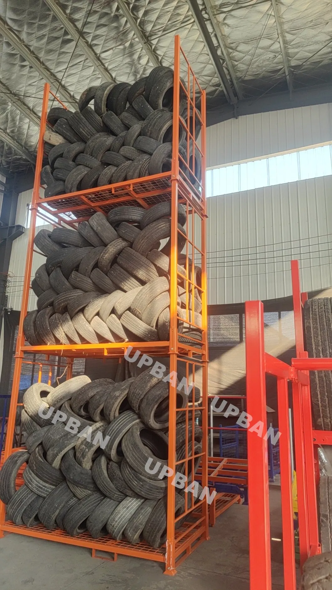 Heavy Duty EU Foldable Tyre Rack Detail 2