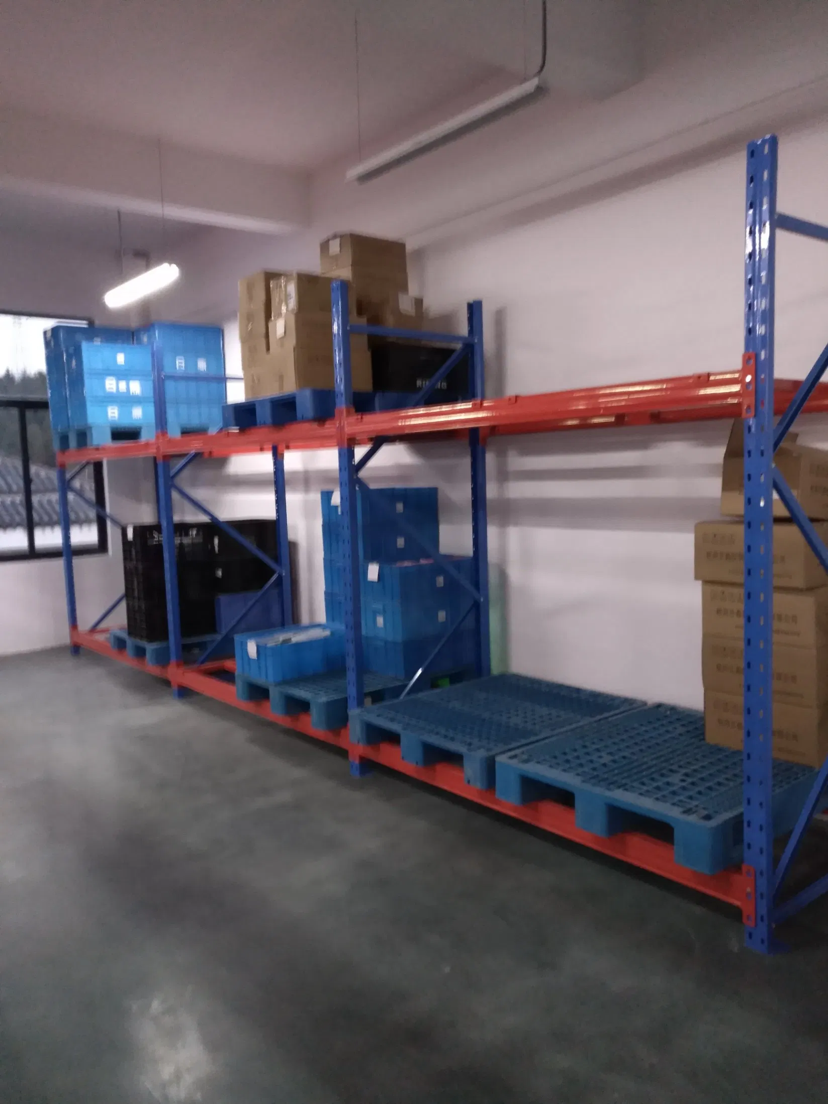 Q355 High Strength Steel 12m High Rise Narrow Aisle Selective Pallet Racking