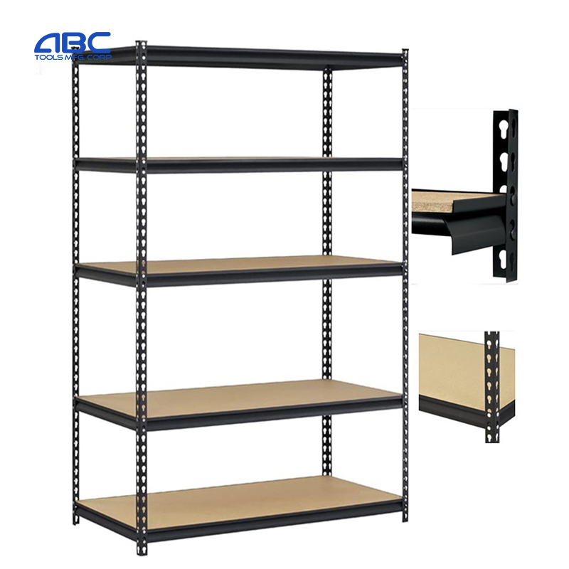 Heavy Duty Z Beam Shelves Galvanized Steel New Boltless Shelving 40x120x200 square Storage Stacking Rack Shelves for Home Use