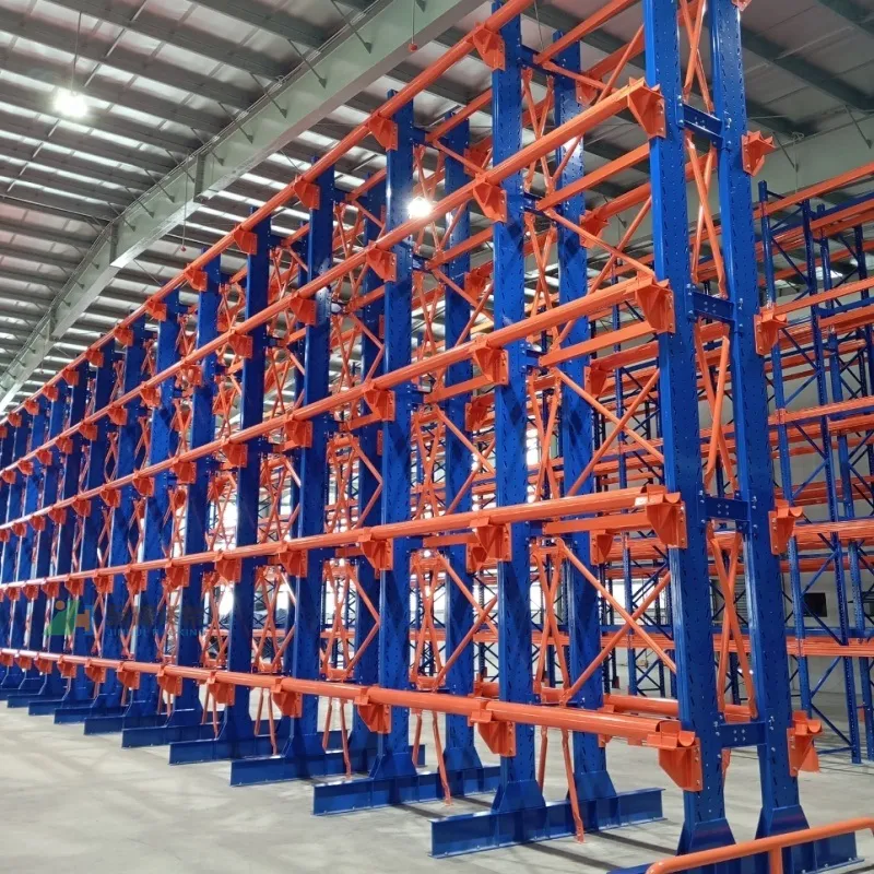 Free Design Single/Double Arm Racking Coil Unwinding Cable Reel Rack for Warehouse Storage Shelving