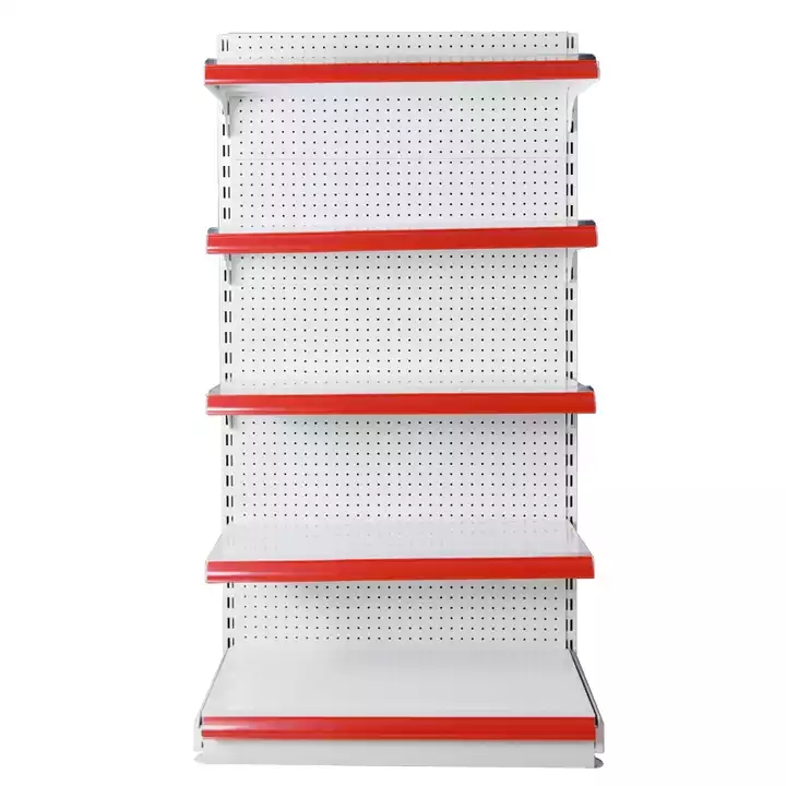 Heavy Duty Double-Sided Supermarket Rack Shelving Gravity Dispenser Roller Shelf for Freezer Drink Display