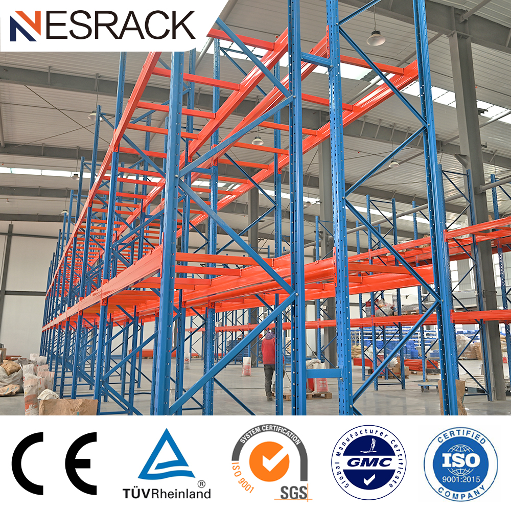 Industrial Warehouse Storage Rack Adjustable Custom 800-3000kg/Level Load Capacity Heavy Duty Selective Pallet Racking System