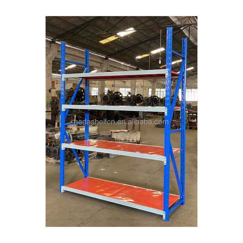 Wholesale Price Industrial Boltless Storage Rack 4 Tier Metal Shelving Units Warehouse Steel Heavy Duty Stacking Racks Shelves