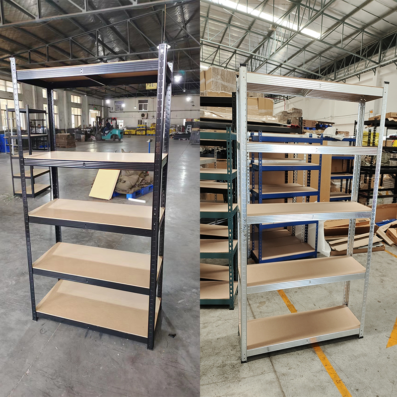 Heavy Duty Z Beam Shelves Galvanized Steel New Boltless Shelving 40x120x200 square Storage Stacking Rack Shelves for Home Use