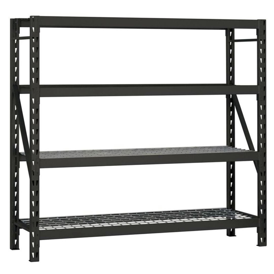 Industrial Heavy-Duty Black Warehouse Rack Storage Unit Cargo &amp; Storage Equipment
