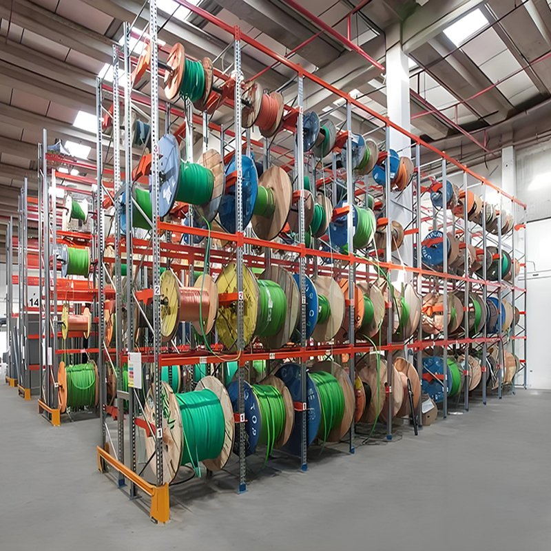 Armoured Cable 2500kg Per Bay Heavy Cable Reel Rack for Utility Substation